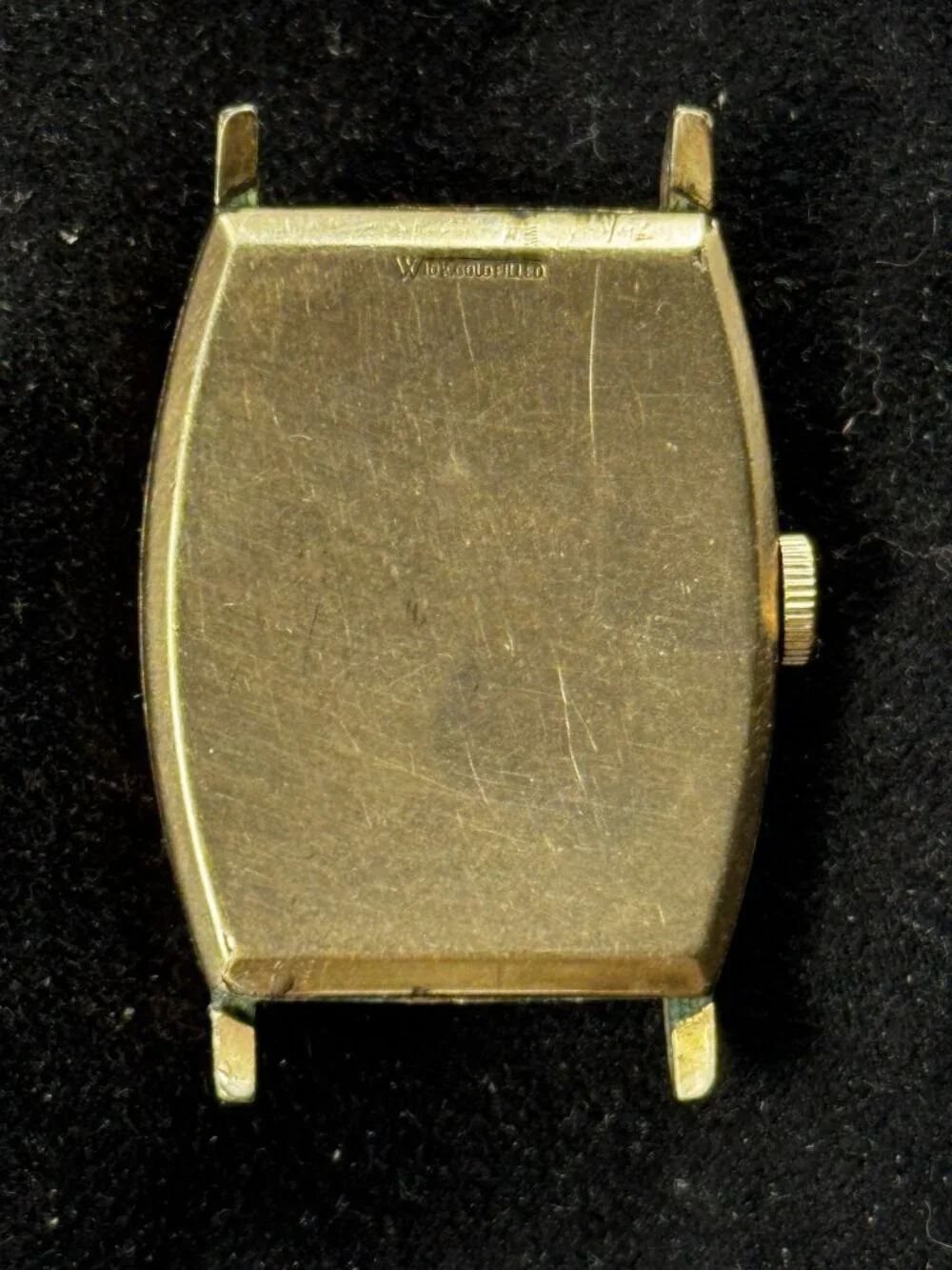 1920s Hamilton 986 17J Art Deco Tank Watch 10K Gold Filled Runs
